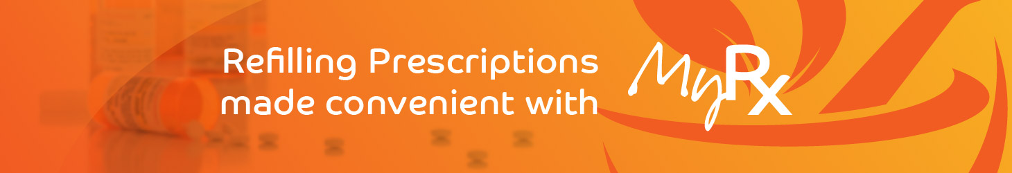 myRx Header with text
